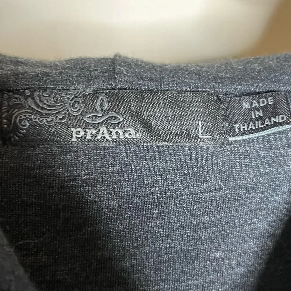 PRANA Floral Polar Escape Half Zip Fleece Pullover Women's Large Cozy Hiking